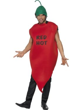 Adult Red Hot Chilli Pepper Costume