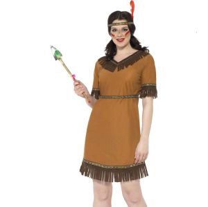 Ladies Indian Maiden Fancy Dress Costume 