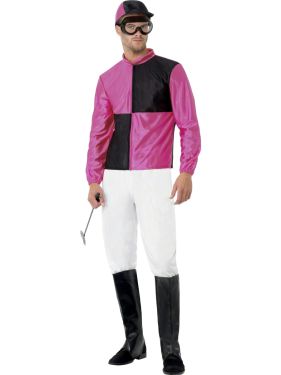 Mens Jockey Fancy Dress Costume 