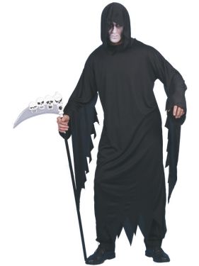 Halloween Fancy Dress - Mens Screamer Ghost Costume 