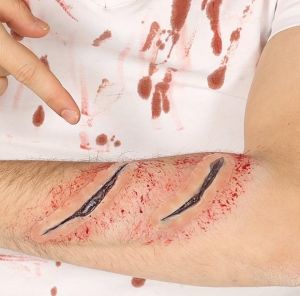 Halloween Pack of 2 Latex Scars