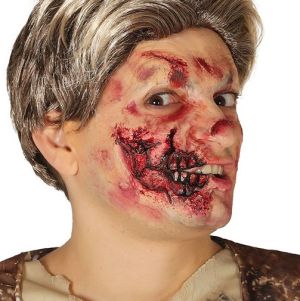 Halloween Horror Latex Jaw Wound