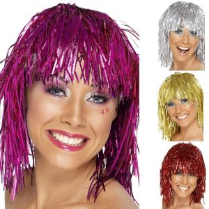 Ladies Cyber Tinsel Wig 