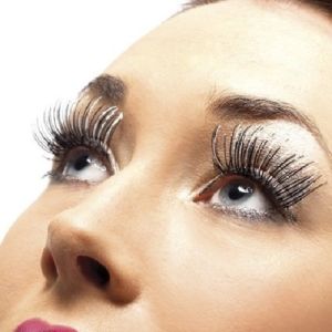 Fancy Dress False Eyelashes by Smiffys - Holographic