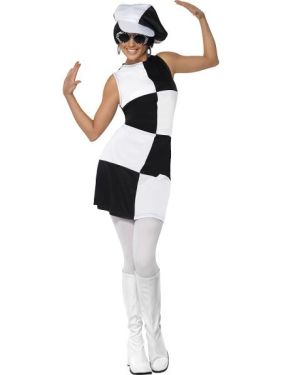 60s Party Girl Fancy Dress Costume 