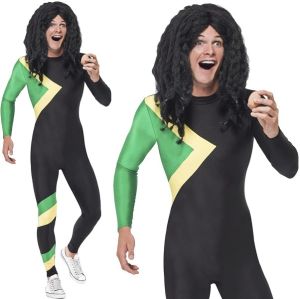 Jamaican Bobsleigh Hero BodySuit Costume 