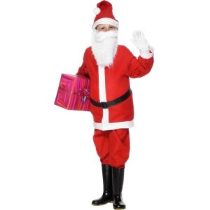 Christmas Fancy Dress - Childrens Santa Costume - S, M or L