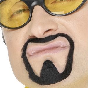 Herb Warrior Fancy Dress Beard - Ali G - Black