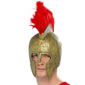 Perseus The Gladiator Fancy Dress Latex Helmet