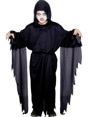 Childrens Halloween Screamer Ghost Costume 