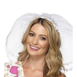 Hen Party Bride to Be Headband with Veil 