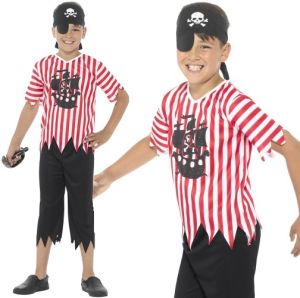 Childrens Jolly Pirate Fancy Dress Costume 