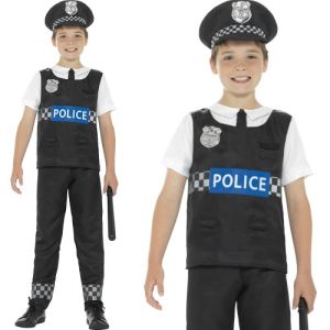 Childrens Police Cop Fancy Dress Costume