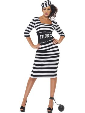 Ladies Classy Convict Lady Costume