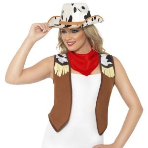 Ladies Cowgirl Fancy Dress Instant Kit 
