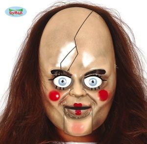 Halloween Scary Doll Face Mask