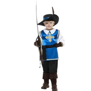 Childs Musketeer Fancy Dress Costume