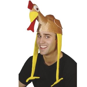 Christmas Fancy Dress Turkey Gobbler Hat