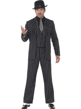 Mens Vintage Gangster Boss Costume