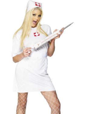 Doctor Nurse Fancy Dress Joke Jumbo Syringe