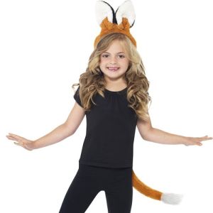 Childrens Fox Instant Fancy Dress Set - Ears on band & Tail