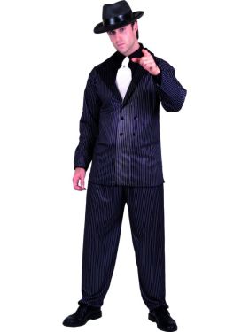 Mens Gangster Fancy Dress Costume 