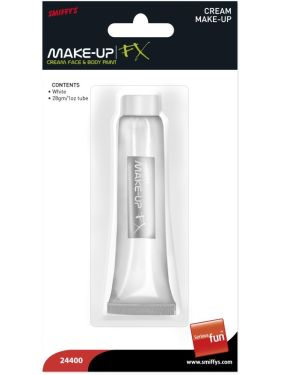 Smiffys FX Make Up Cream in Tube - White or Black