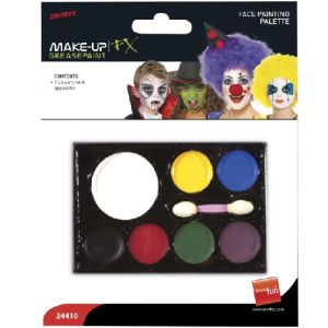 Smiffys Face Paint Make Up Palette - 7 Colours