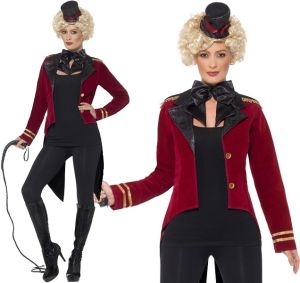 Ladies Tailcoat Ringmaster Fancy Dress Costume