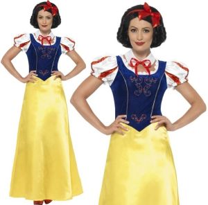 Ladies Princess Snow Fancy Dress Costume