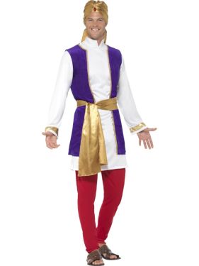 Mens Arabian Prince Fancy Dress Costume