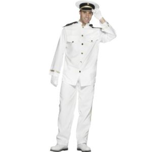 Mens Sailor Captain Officer & Gentleman Costume