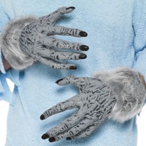 Halloween Latex Werewolf Monster Hands in Grey