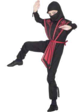 Childrens Fancy Dress Ninja Costume 