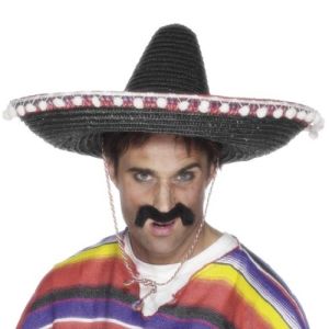 Mexican Fancy Dress Deluxe Sombrero