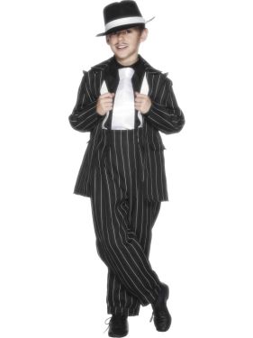 Childrens Boys Gangster Costume 