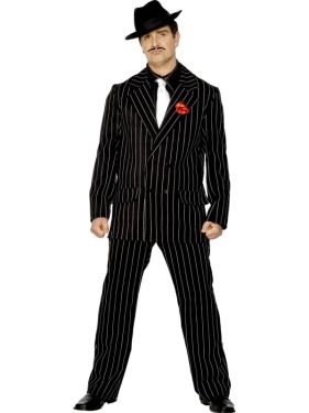 Mens Gangster Zoot Suit Costume 