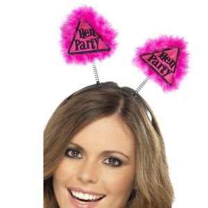 Hen Party Head Boppers - Pink/Black