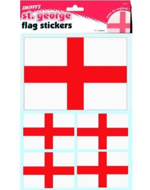 World Cup England St George Flag Stickers 5 Per Card