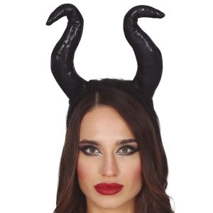 Black Witch Horns on Headband