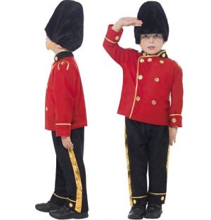 Childrens Busby Guard Fancy Dress Costume 