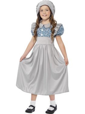 Childrens Victorian School Girl Costume