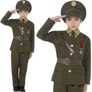 Childrens Army Officer Costume 