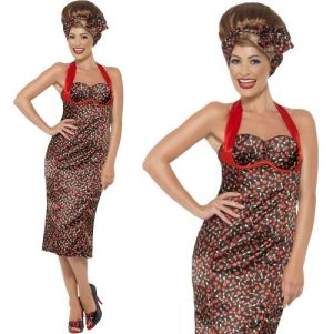 Ladies 50s Rockabilly Dress Costume