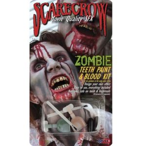 Scarecrow Zombie Teeth Paint & Blood Kit