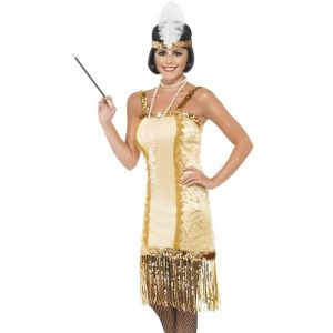 Ladies Charleston Flapper Fancy Dress Costume 