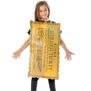 Childs Golden Ticket Costume