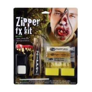 Halloween Zombie Zipper Make Up Kit with Teeth