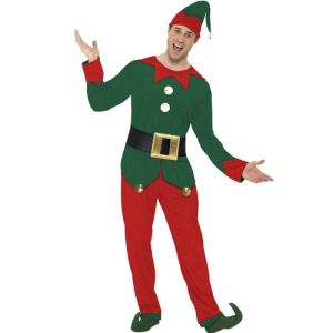 Men's Elf Fancy Dress Costume 