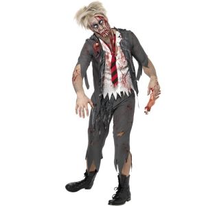 Halloween Fancy Dress Zombie Schoolboy Costume